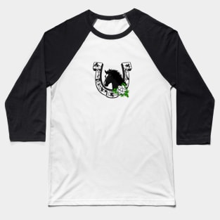 Horse Lovers Horseshoe Baseball T-Shirt